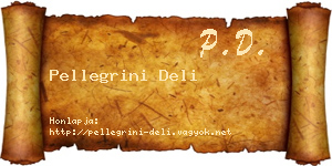 Pellegrini Deli névjegykártya